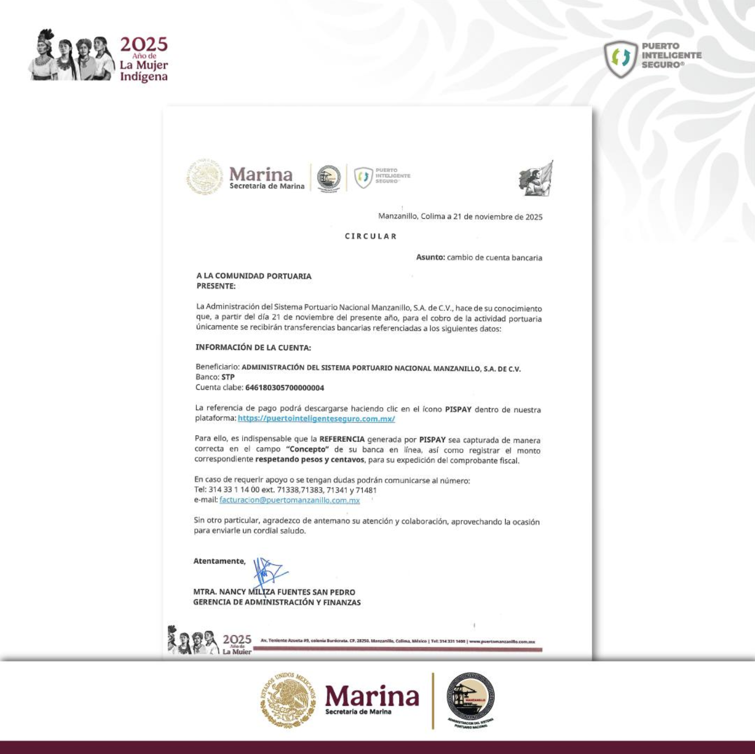 ATENCIÓN COMUNIDAD PORTUARIA MANZANILLO